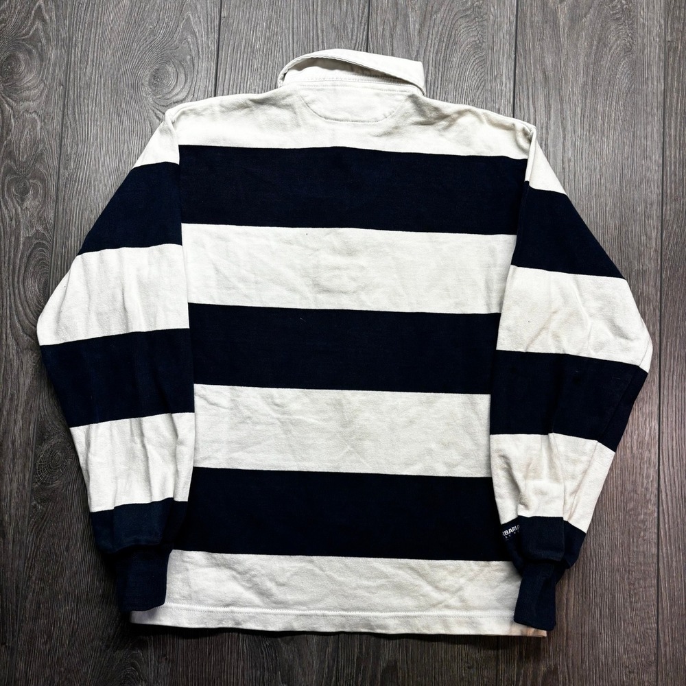 Barbarian Penn State Nittany Lions Rugby Shirt Mens Small Navy White Striped Vtg - Picture 5 of 8